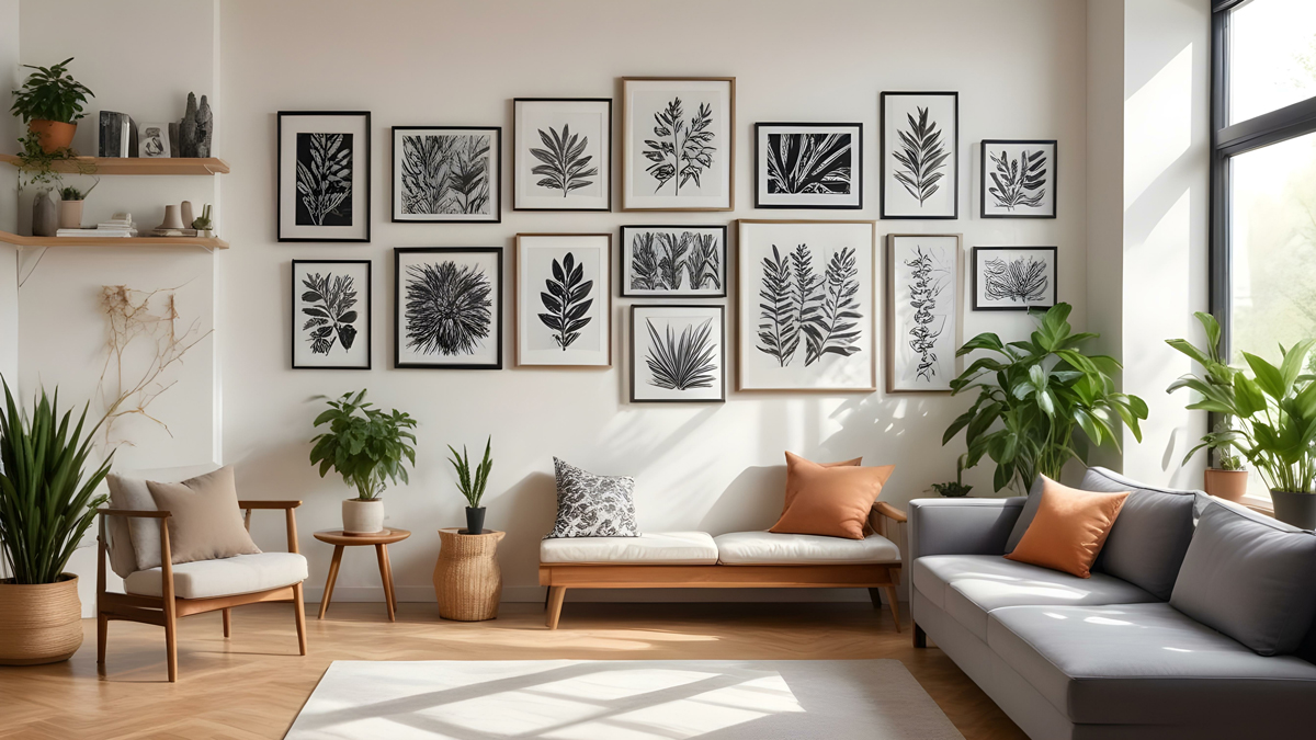 Bilderwand Wohnzimmer