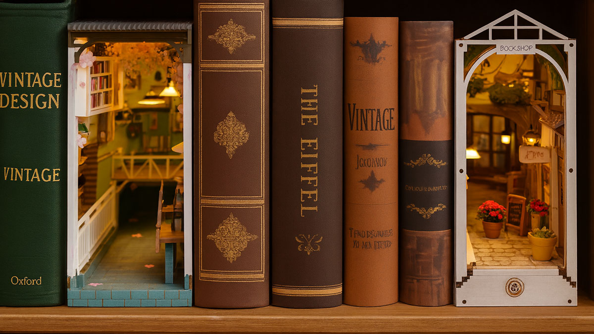 Book Nook, Book Nooks im Bücherregal