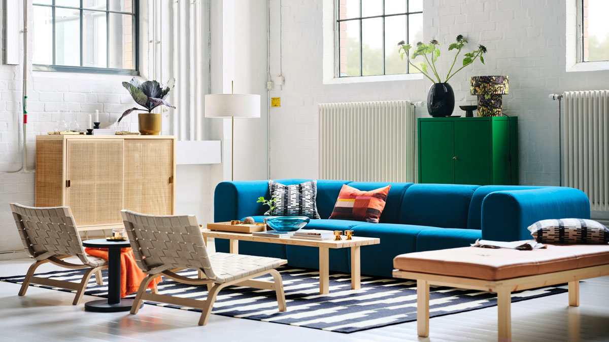 Ikea Trend bunt, Stockholm-Kollektion im Wohnzimmer