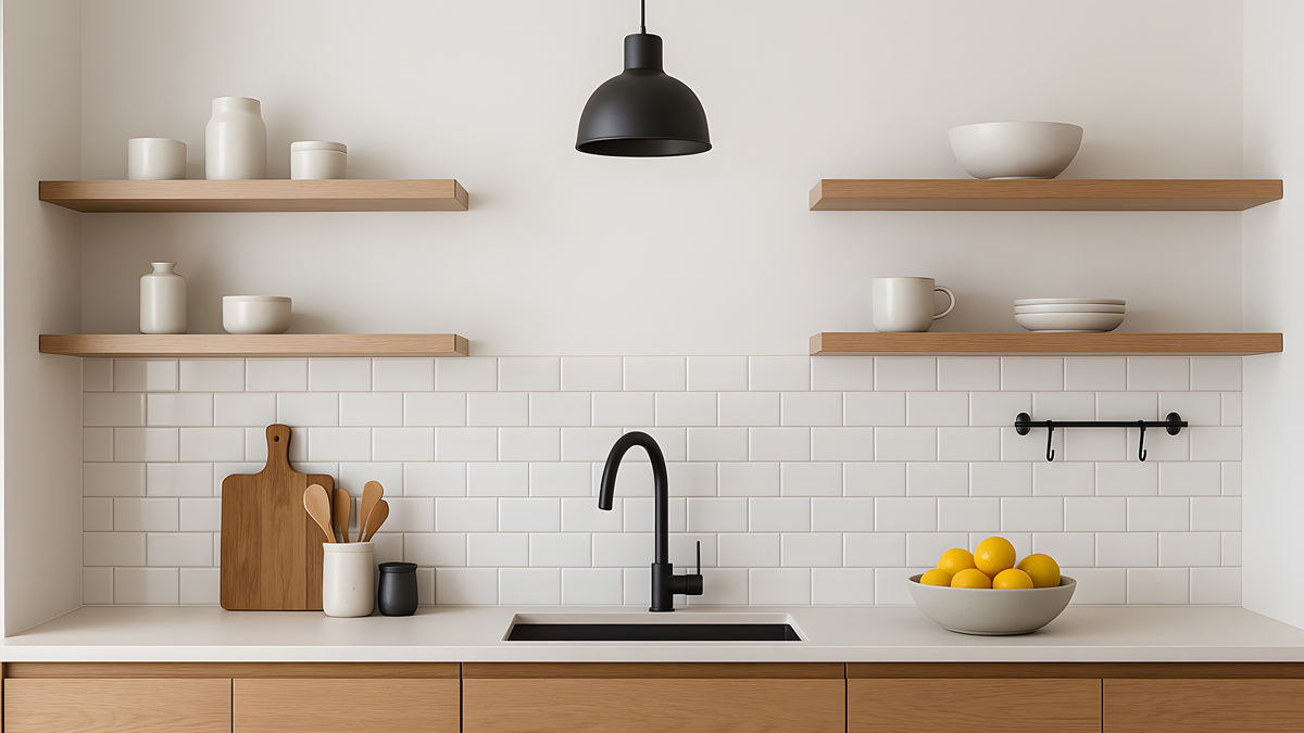 Minimalistische Küche im Skandi Style