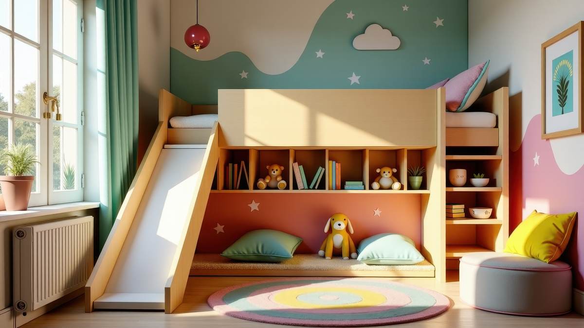 Kinderzimmer mit Hochbett