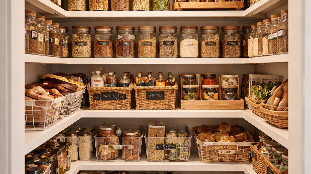 Eine gut organisierte Speisekammer