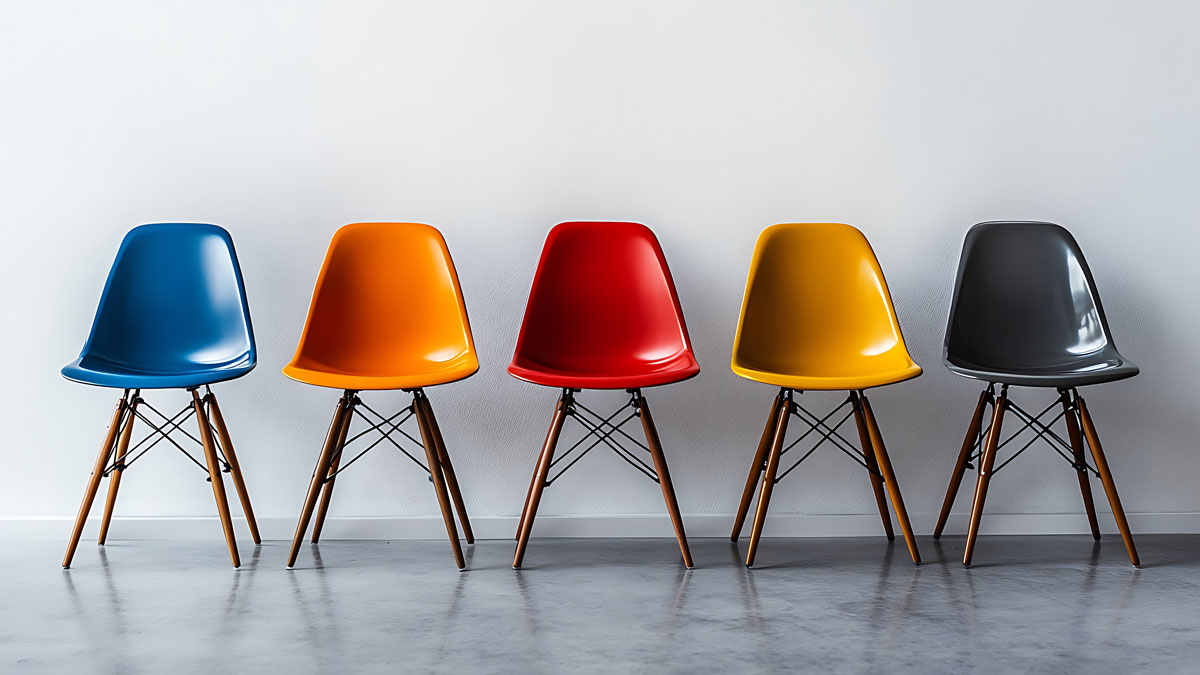 Vintage Möbel, Eames-Stühle