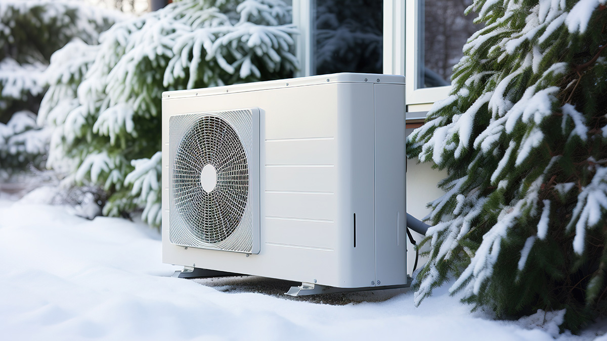 Effizienteste Wärmepumpe im Winter, Wärmepumpe und Schnee