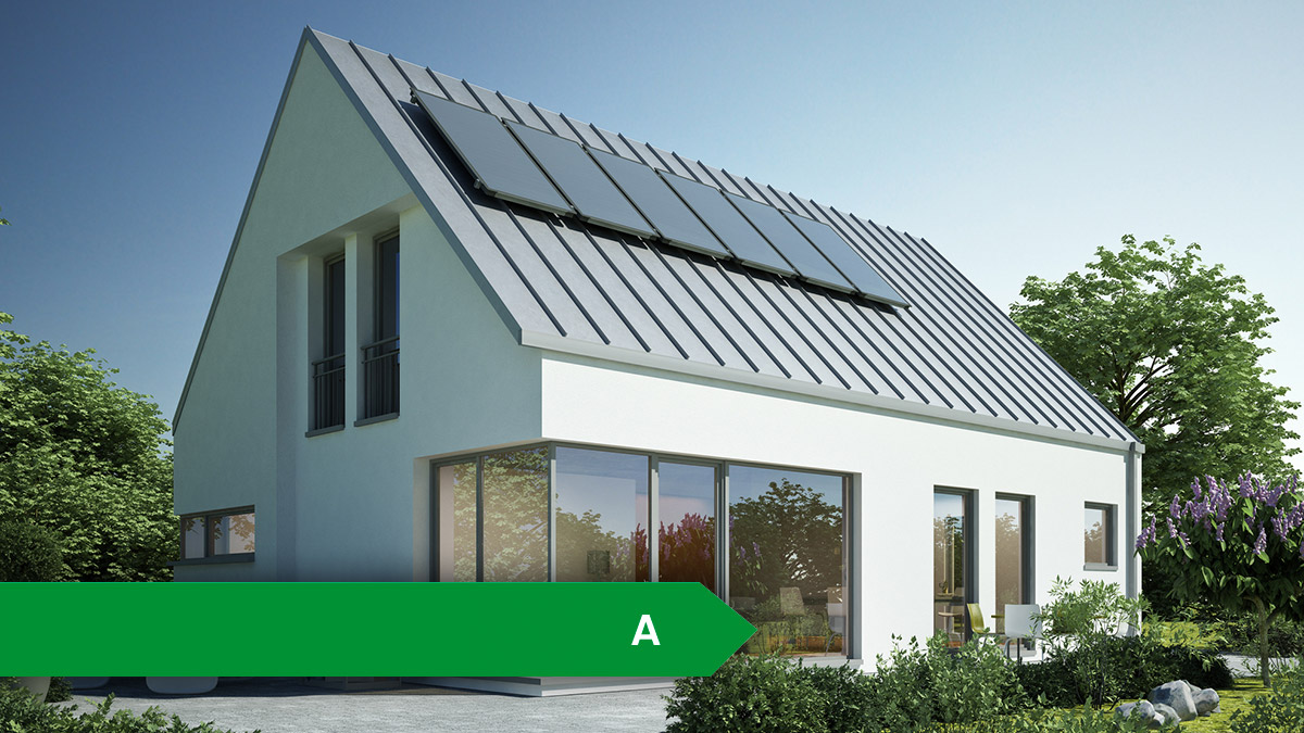 Energieeffizienzklasse A, ein Haus der Energieeffizienzklasse A