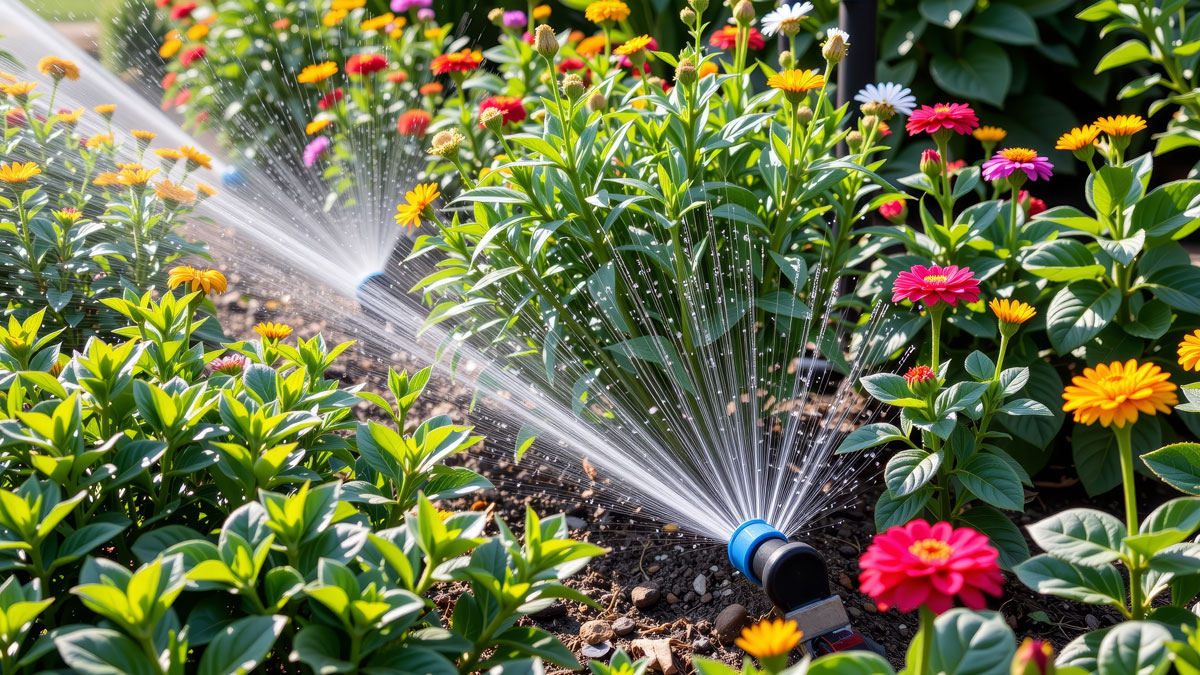 Bewässerungssystem Garten, automatische Bewässerung im Garten