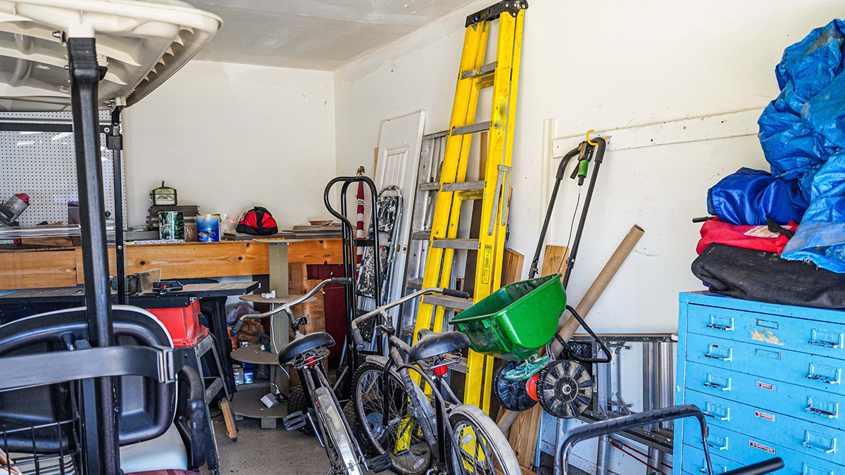 Fehler nächsten Sommer vermeiden, vollgestellter Geräteschuppen