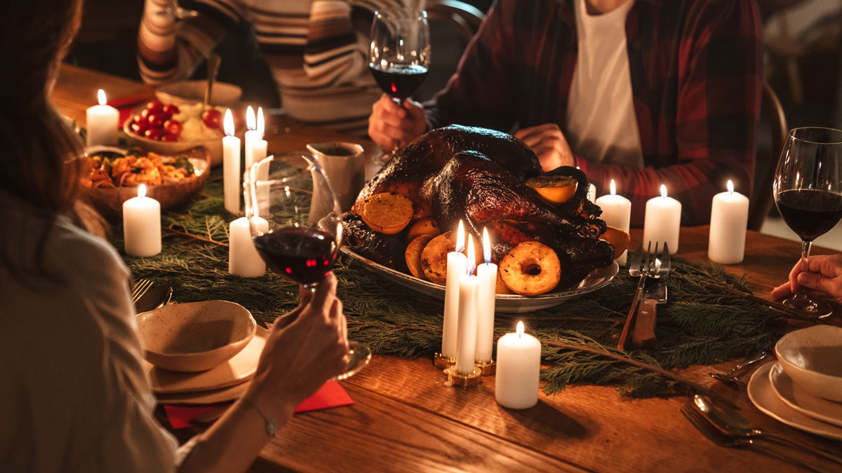 Checkliste Feiertage, Weihnachtsessen mit Verwandten