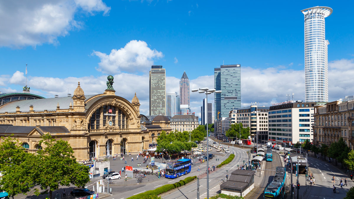 PM Kriminalität, Blick auf die Gegend rund um den Hauptbahnhof in Frankfurt am Main