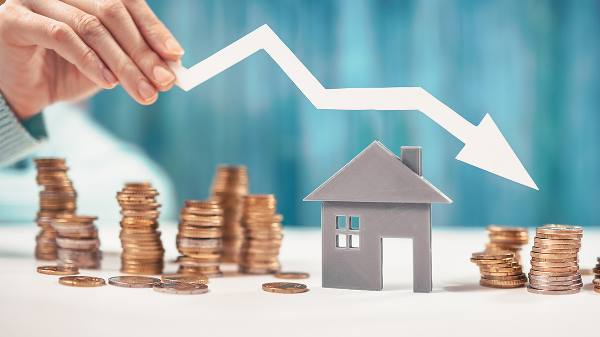 PM Sparpotenzial 2025, fallende Wohnungspreise gegenüber 2022