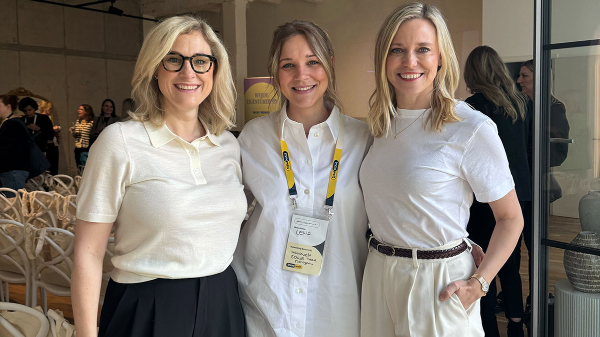 Auf der Roadshow: Indra, Lena und Doro