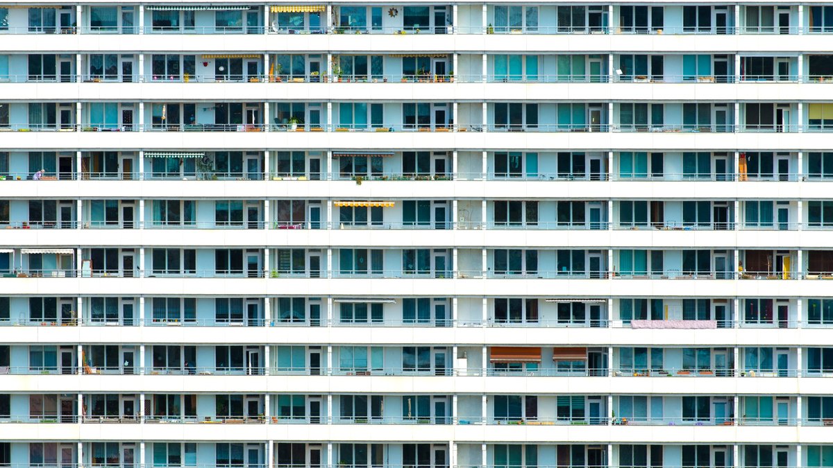 Sozialwohnung Wartezeit, Wohnblock in Berlin