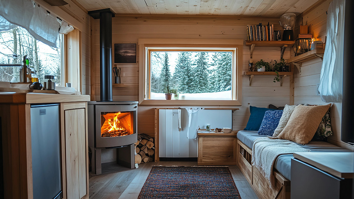 Ein Tiny House von Innen.