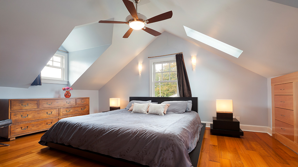 Alternative zur Klimaanlage, Deckenventilator im Schlafzimmer