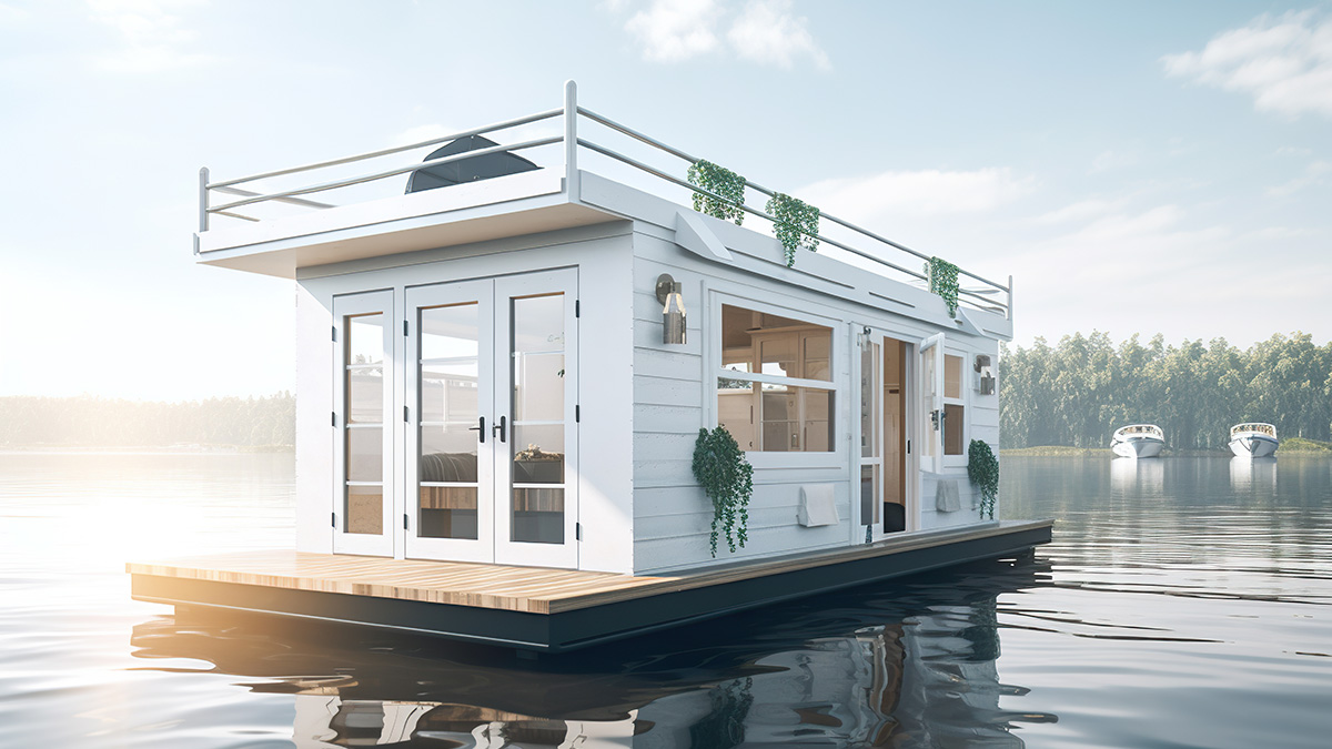 Mit dem Hausboot gegen den Trend.