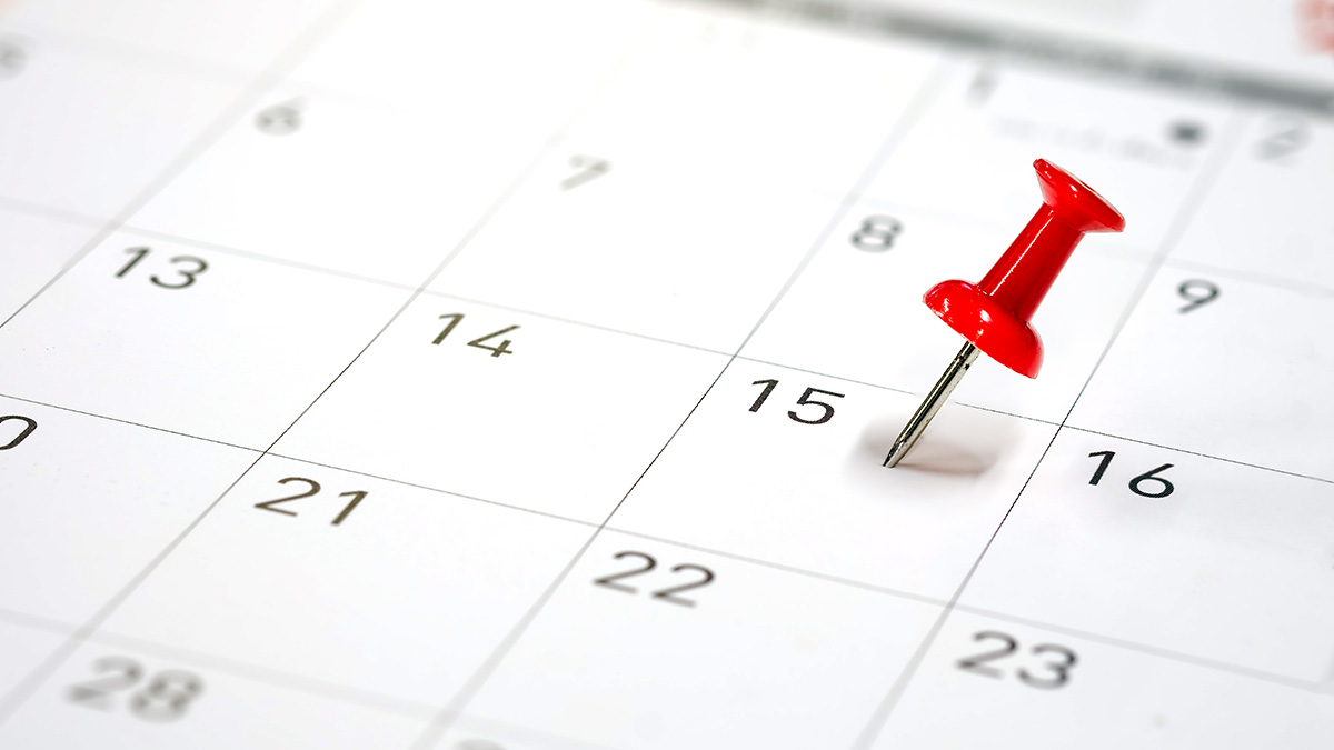 Neue Grundsteuer fällig, Kalender