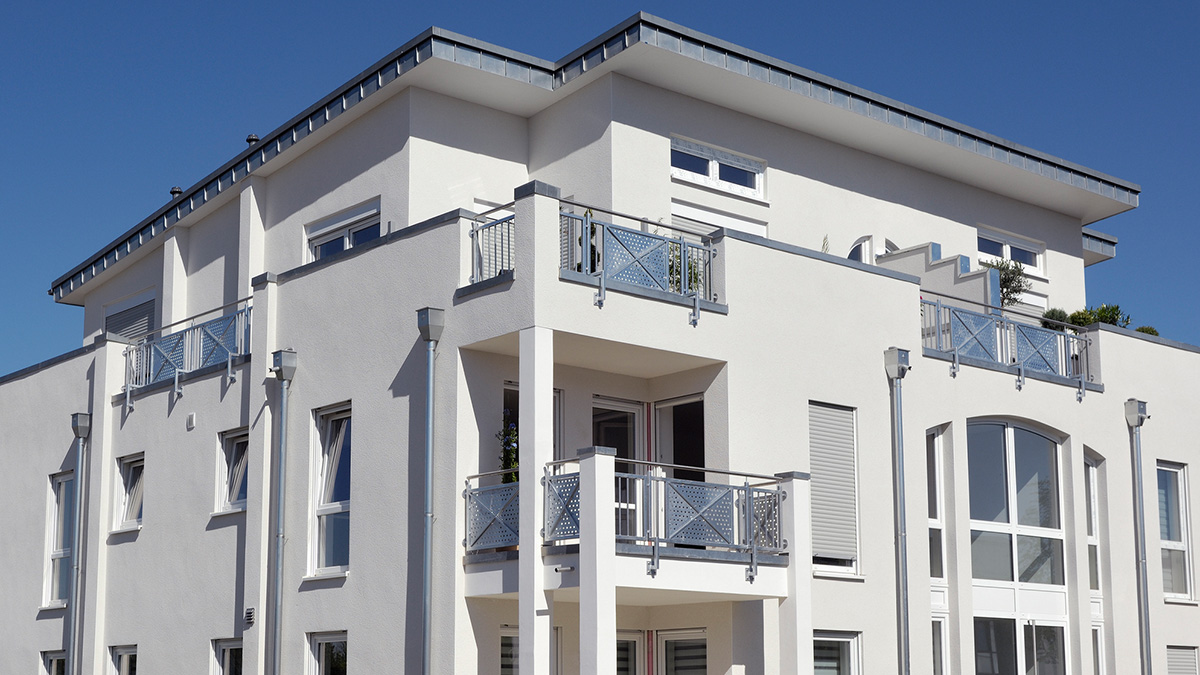 Penthouse: exklusive Wohnung im oberen Stockwerk.