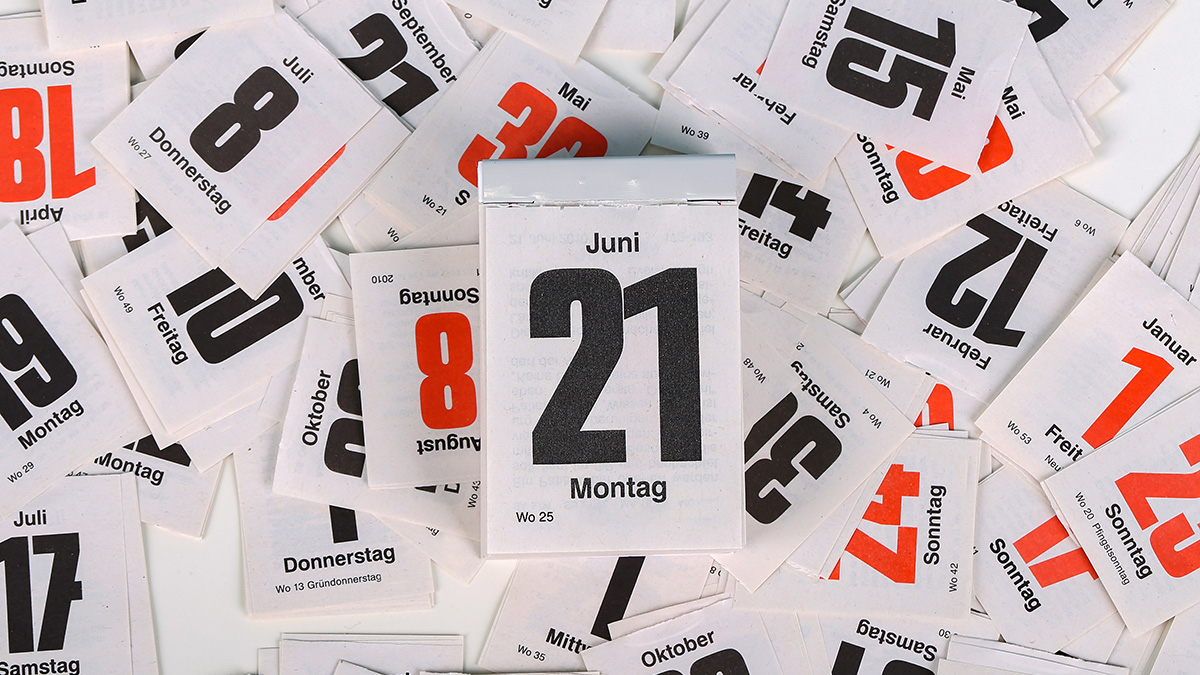 Kündigung möblierte Wohnung, ein Kalenderblatt