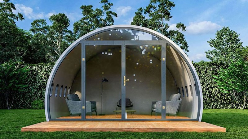Ein Aeropod: Würdest du das Flugzeug-Wohnzimmer kaufen? Foto: aeropods.ie