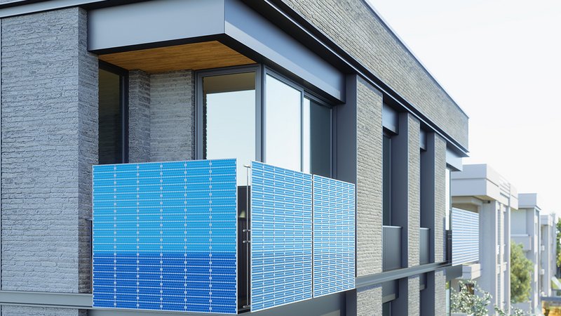 Balkonkraftwerk Schucko, ein Balkonkraftwerk