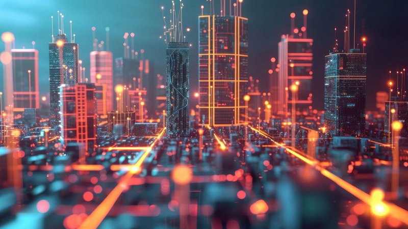 Digitalisierung Immobilienbranche, digitaler Zwilling einer Stadt