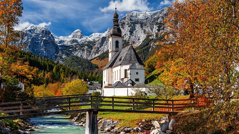 Schönste Regionen im Herbst, Ramsau bei Berchtesgaden
