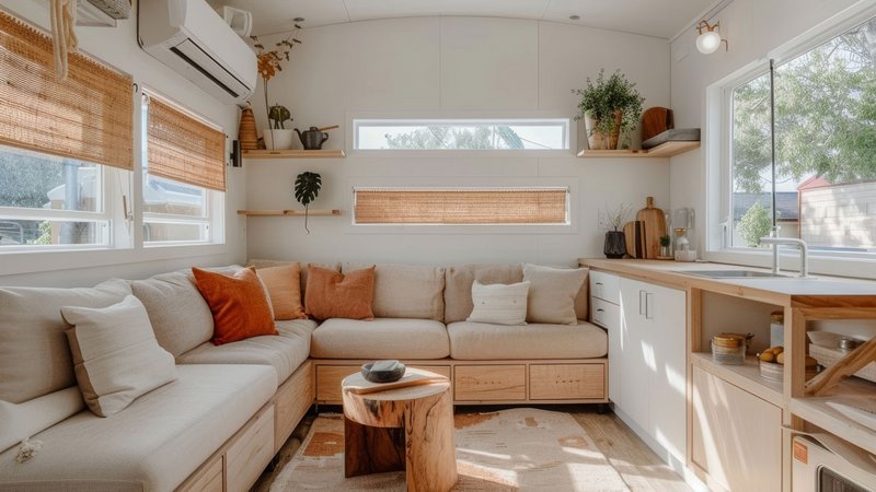 Tiny House Ikea versus Altbau, modern eingerichtetes Tiny House