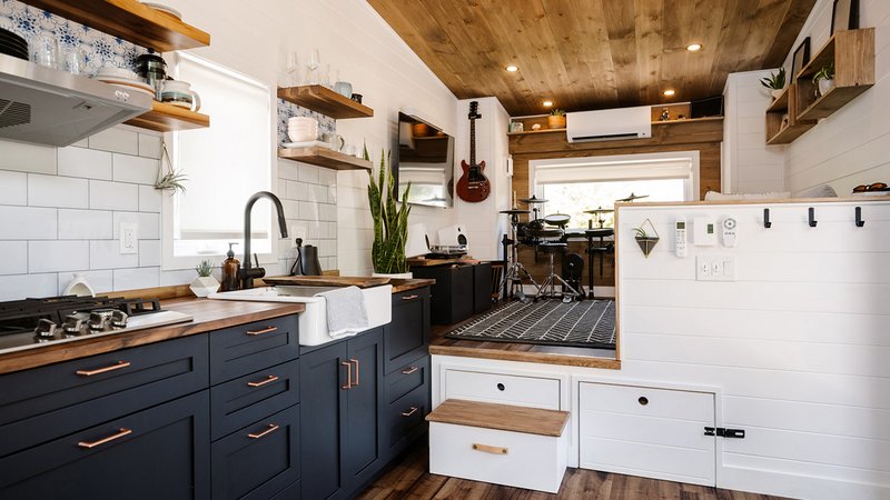 Tiny House Altbauflair, Tiny House mit Altbauflair