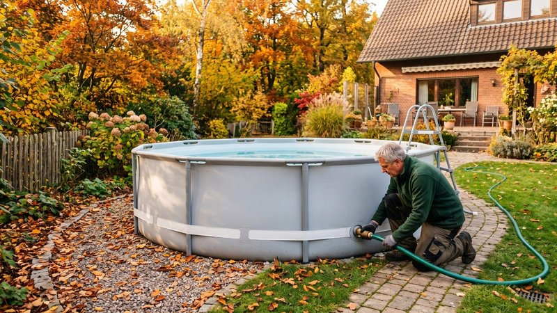Poolwasser ablassen