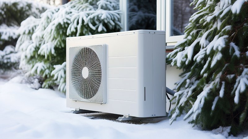Effizienteste Wärmepumpe im Winter, Wärmepumpe und Schnee