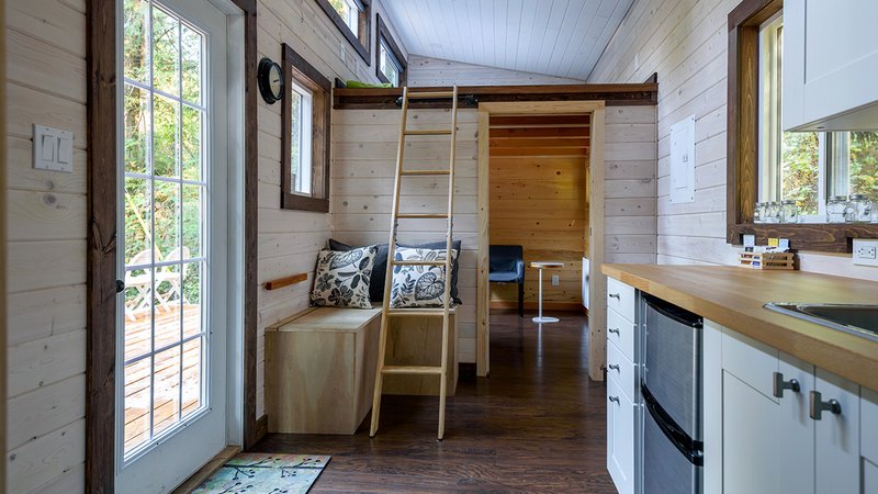 Wohnen Gen Z, Blick in ein Tiny House