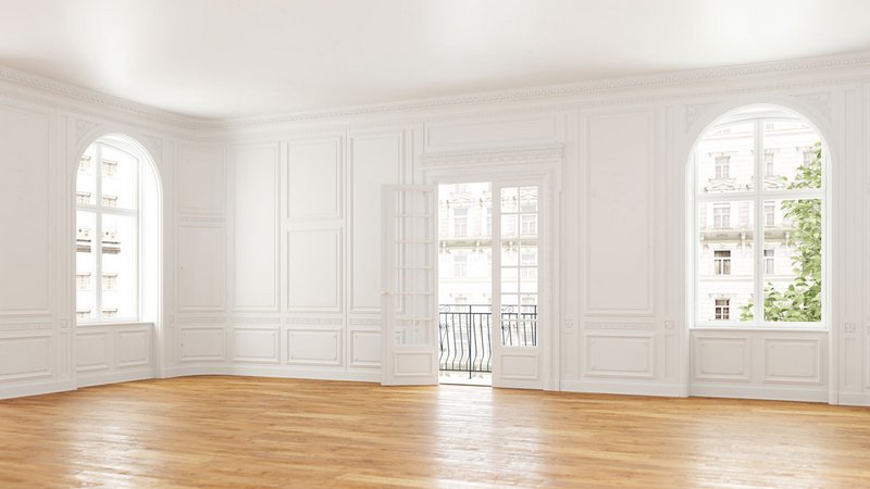 Kündigung für höheren Gewinn, Blick in eine leere Altbauwohnung, Foto: Robert Kneschke / stock.adobe.com