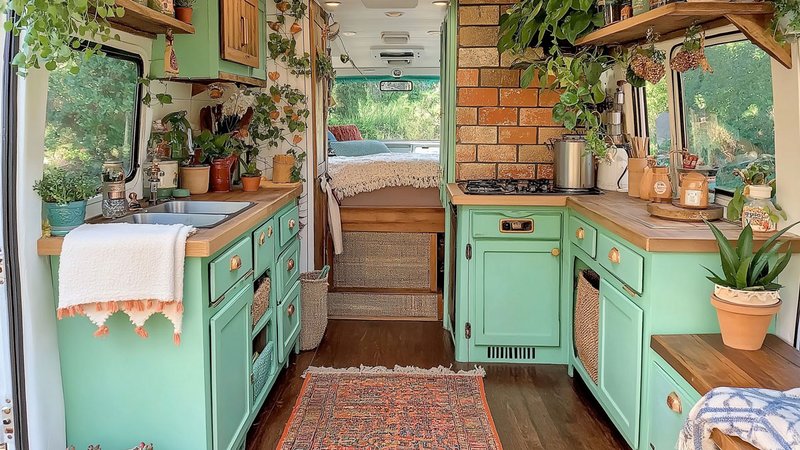 Upcycling Tiny House, Tiny House mit einer Upcycling-Küche