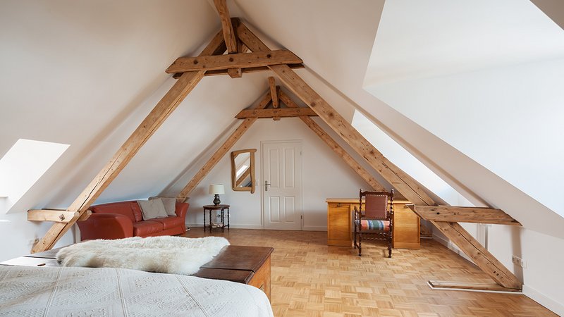 Dachboden nutzen, ein hell und freundlich ausgebauter Dachboden