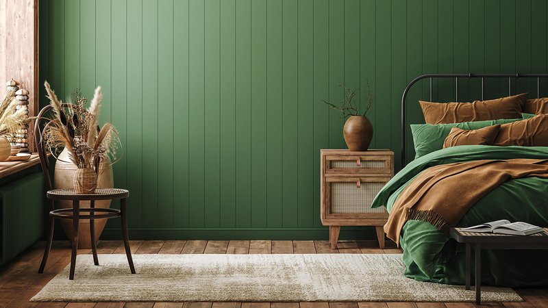 Wohntrend Dill green, Wand in Dill green