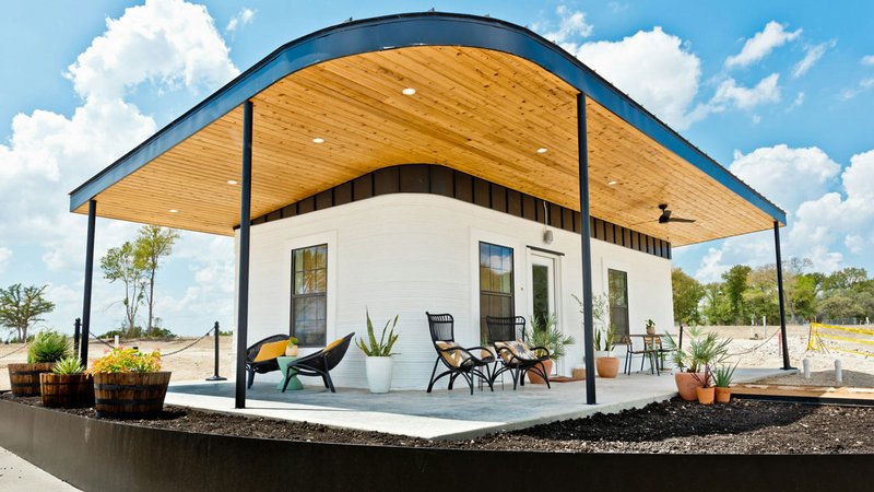 Tiny House 3D-Drucker, ein Tiny House aus dem 3D-Drucker in Texas