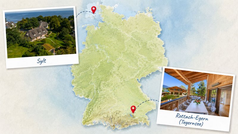Kaufpreise Ferienregionen, Immobilien auf Sylt und am Tegernsee