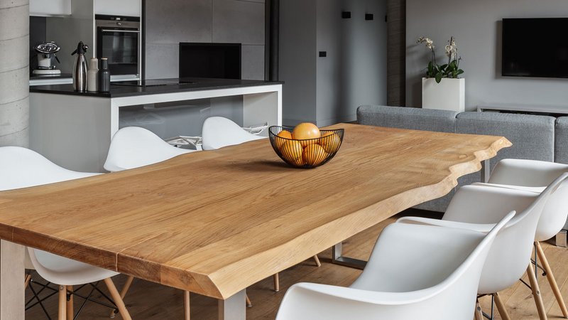 Material Esstisch, Holztisch