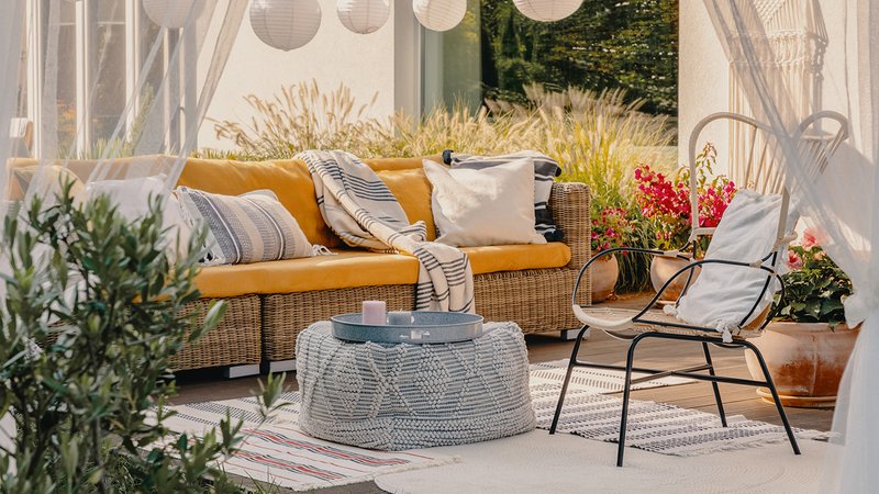 Gartenmöbel Design, Garten-Lounge im mediterranen Stil