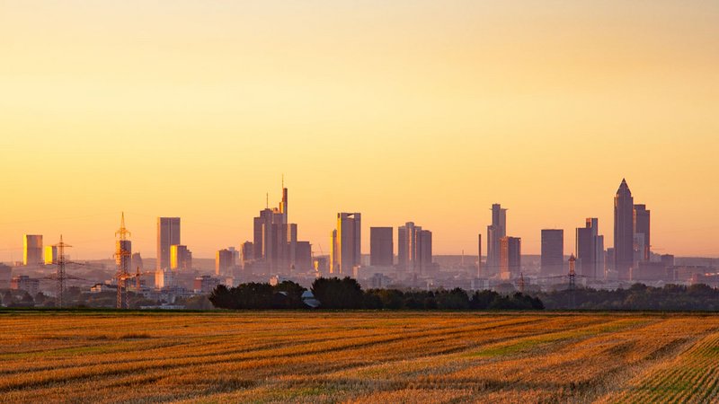 Die Skyline von Frankfurt am Main in der Morgendämmerung. Foto: adobe.stock.com / travelview