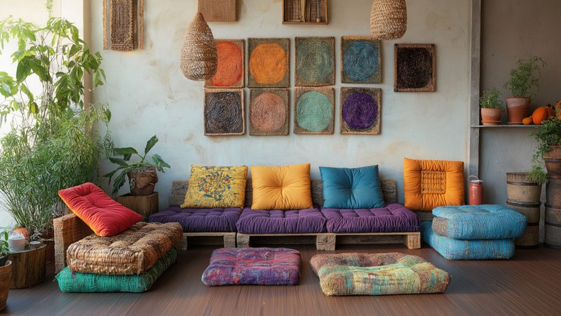 Upcycling: Wohnzimmer aus Palettenmöbeln.