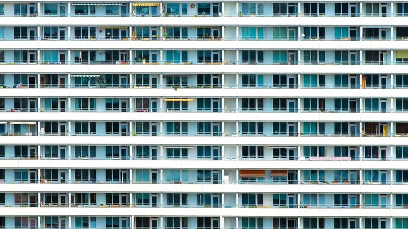 Sozialwohnung Wartezeit, Wohnblock in Berlin