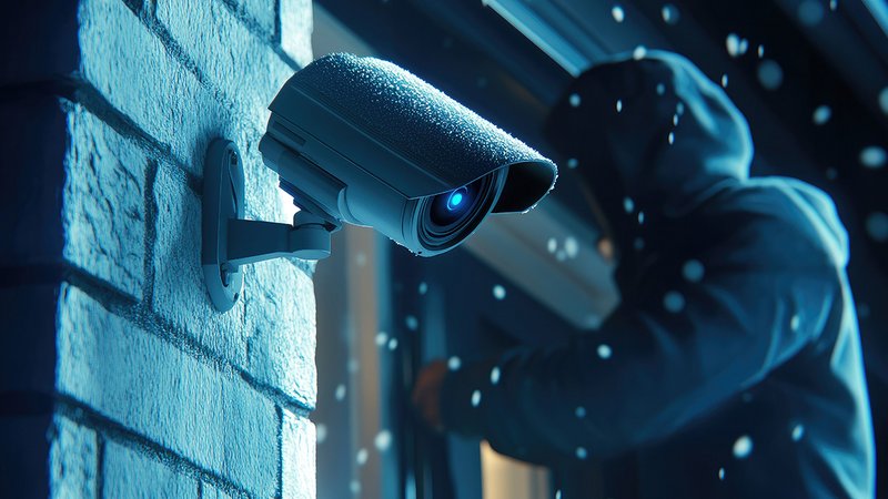 Überwachungskameras StiWa, Überwachungskamera filmt Einbrecher