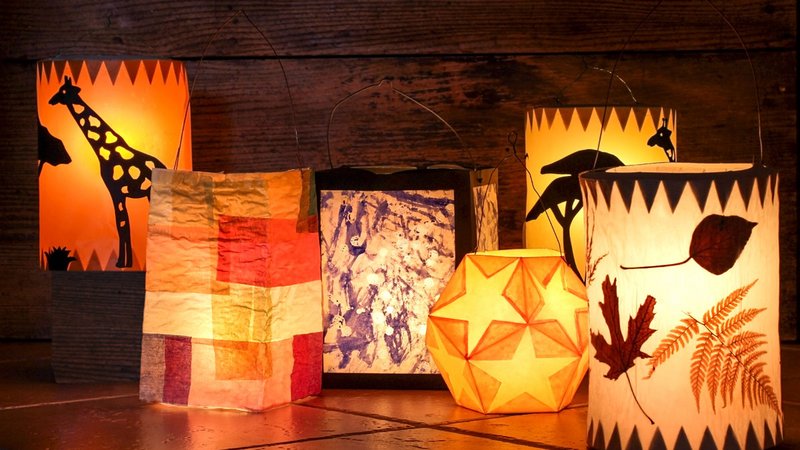 Sankt Martin, leuchtende Laternen