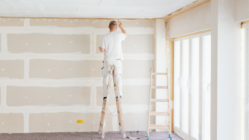 Eine Wohnung wird renoviert