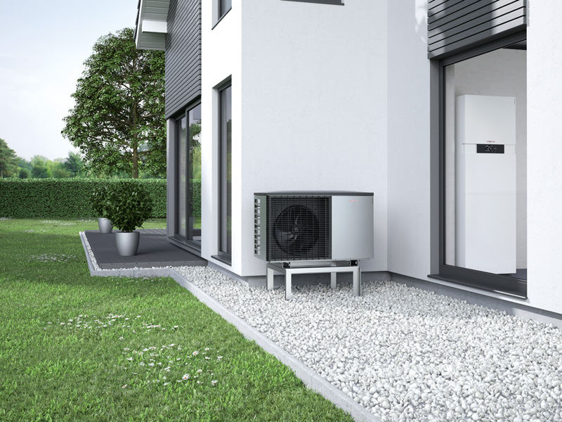 Heizungswartung, Wärmepumpe, Luft-Wasser-Wärmepumpe