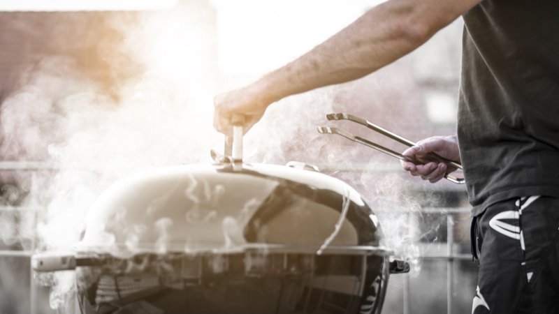 Grillen auf dem Balkon